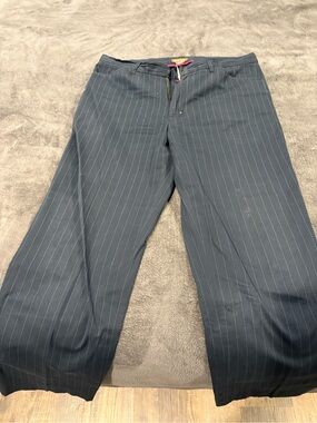 Michael Kors Men's Dark Blue Pinstripe Dress Pants